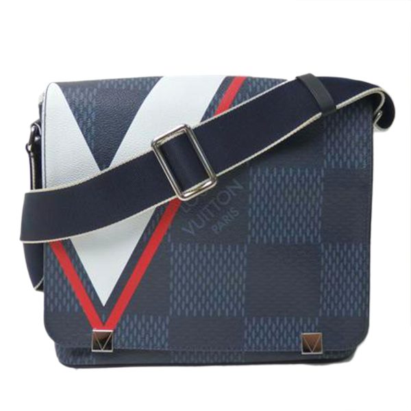 10562 1 Louis Vuitton District PM NM Bag America Cup Damier Cobalt