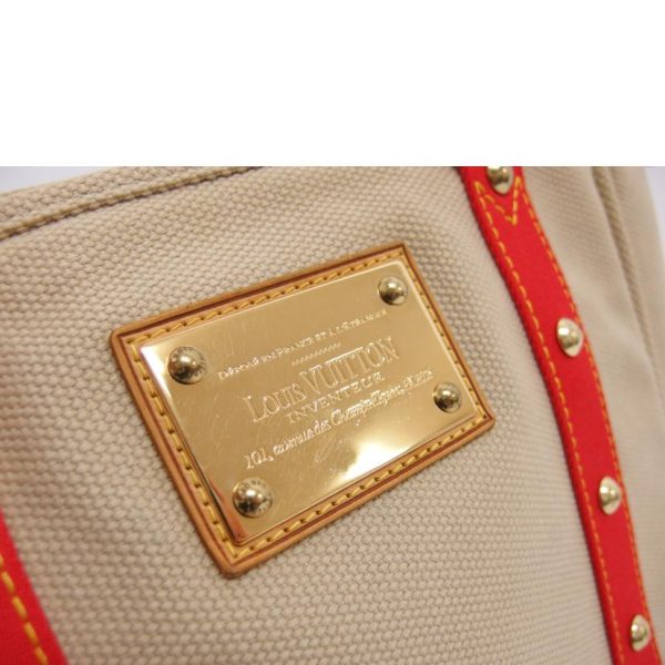 10603 6 Louis Vuitton Antigua Cava Tote Bag Beige Red