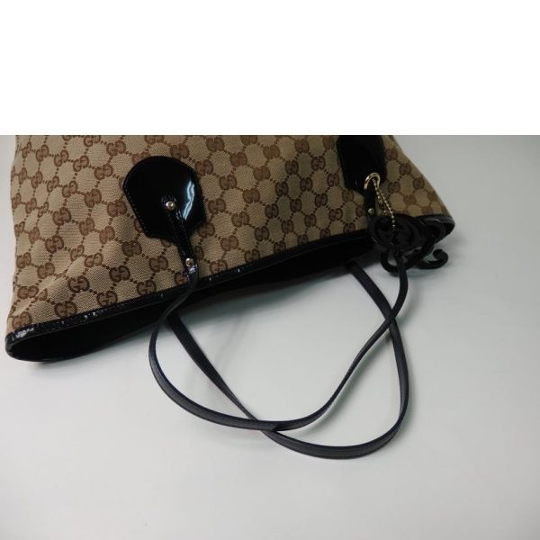 10609 4 Gucci GG Canvas Jolly Large Tote Bag Beige