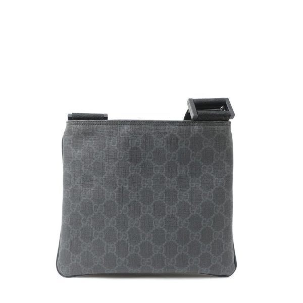 10730 2 Gucci GG Supreme Shoulder Bag Black