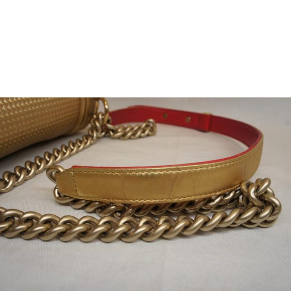 10730 4 Chanel Boy Chanel Gold Chain Shoulder Bag