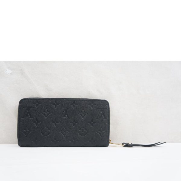 10732 2 Louis Vuitton Zippy Wallet Empreinte Noir