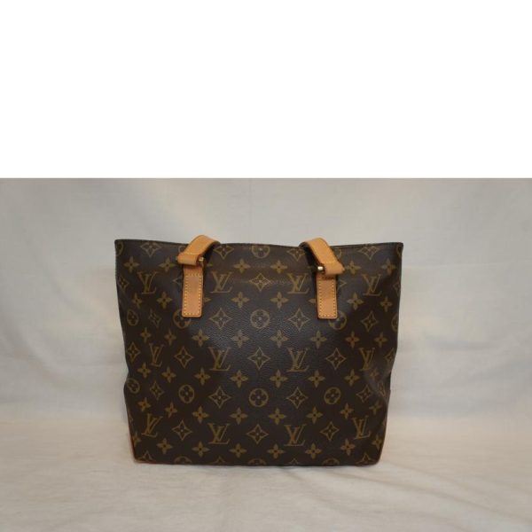 10747 2 Louis Vuitton Cava Piano Monogram Tote Bag Brown