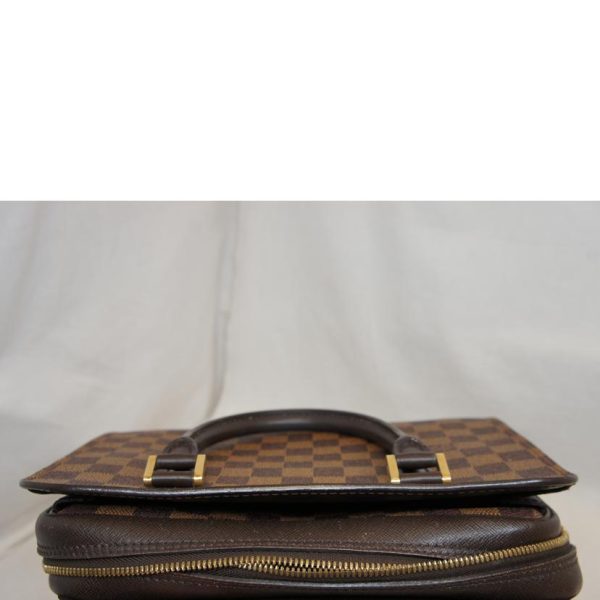 10757 8 Louis Vuitton Triana Damier Ebene Bag Brown