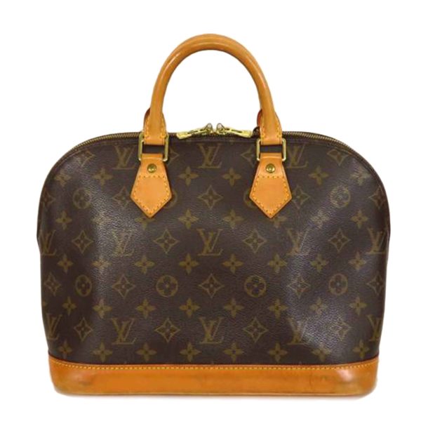 10761 1 Louis Vuitton Alma Monogram Handbag Brown