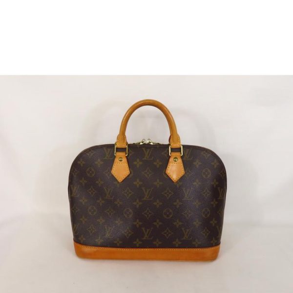 10761 2 Louis Vuitton Alma Monogram Handbag Brown