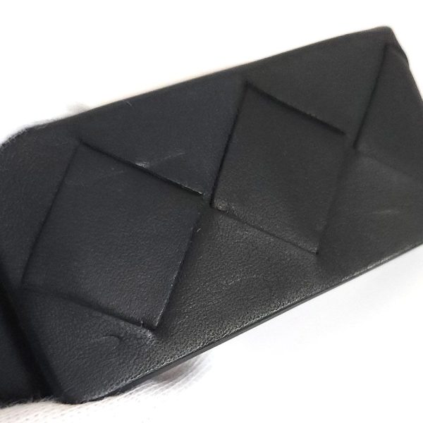 1079 4 BOTTEGA VENETA Intrecciato Money Clip Leather Black