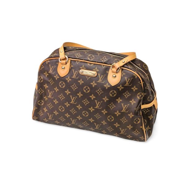 107 01 Louis Vuitton Monogram Montorgueil GM Shoulder Bag Brown