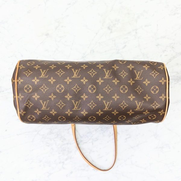 107 14 Louis Vuitton Monogram Montorgueil GM Shoulder Bag Brown