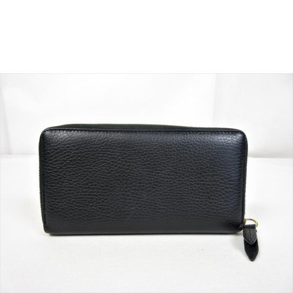 10821 2 Gucci GG Marmont Round Zipper Long Wallet