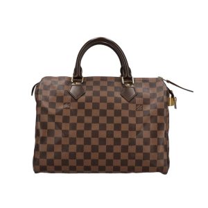 10848 2 LOUIS VUITTON Speedy 30 Bandouliere Monogram Canvas Shoulder Bag Brown