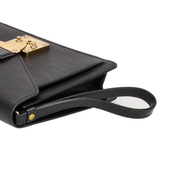 10887 4 Louis Vuitton Serie Dragonne Clutch Epi Noir