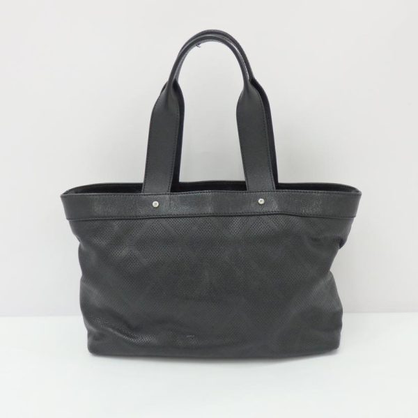 10894 2 Chanel Punching Tote Bag Black