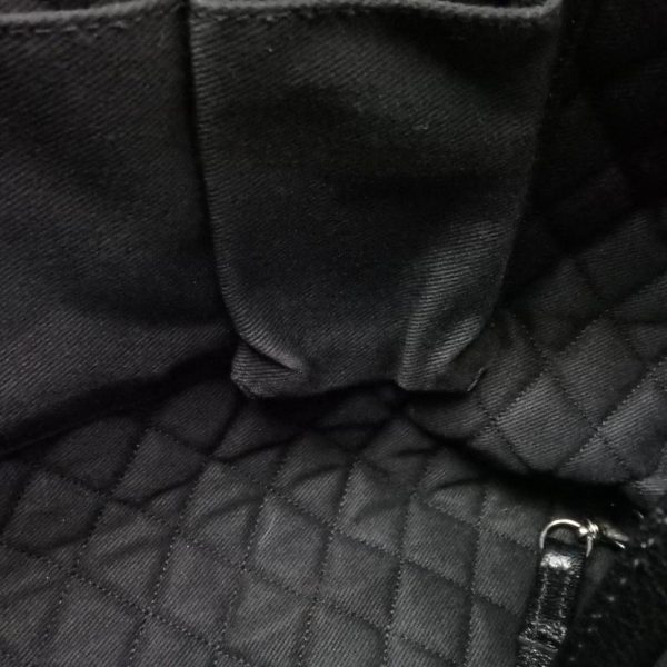 10894 6 Chanel Punching Tote Bag Black