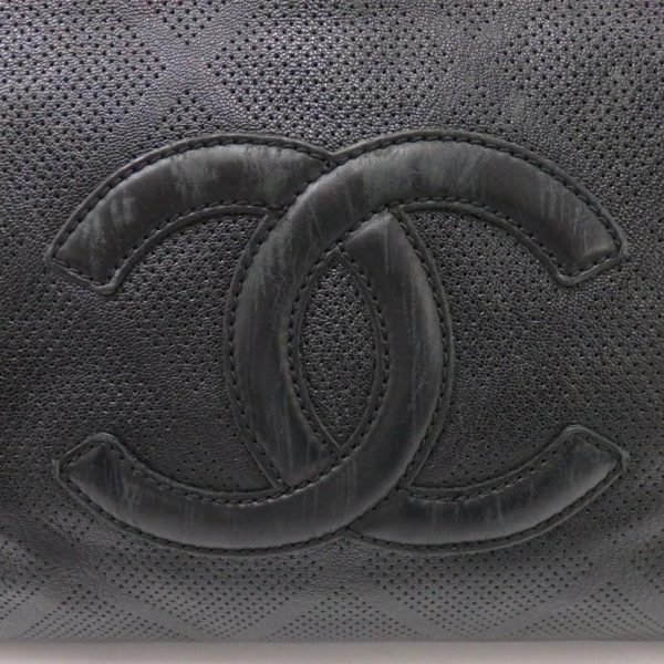 10894 9 Chanel Punching Tote Bag Black