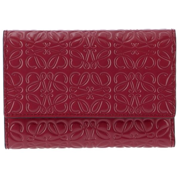 10910gs9700307330 1 LOEWE Small Vertical Wallet Red