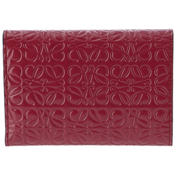 10910gs9700307330 2 LOEWE Small Vertical Wallet Red