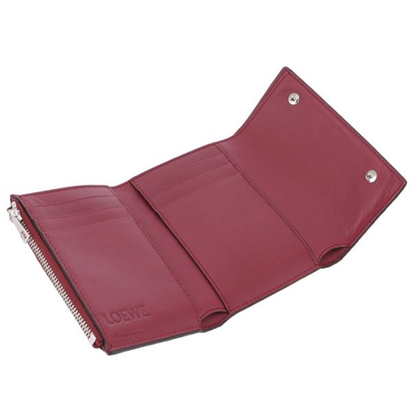 10910gs9700307330 4 LOEWE Small Vertical Wallet Red