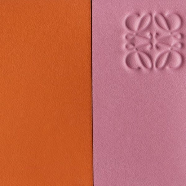 10910s2600099128 3 LOEWE Color Block Trifold Wallet Orange Pink