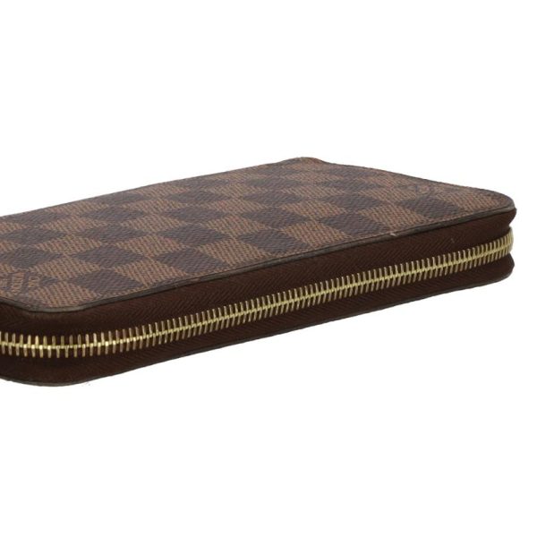 10929 4 Louis Vuitton Zippy Wallet Damier Brown