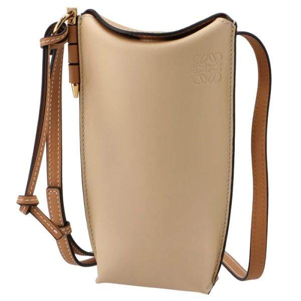 10930bz4200518004 1 LOEWE Gate Pocket Mini Bag Beige