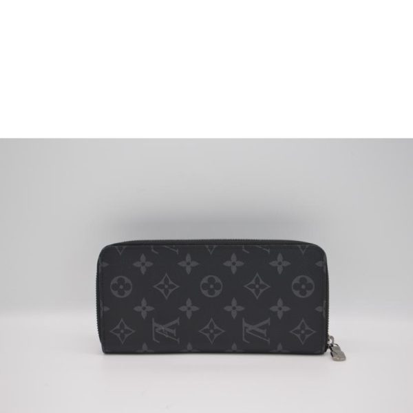 10975 2 Louis Vuitton Zippy Wallet Vertical Bag Monogram Eclipse