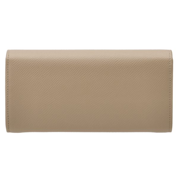 10b563bel03nd 2 CELINE Large Flap Wallet Bifold Beige