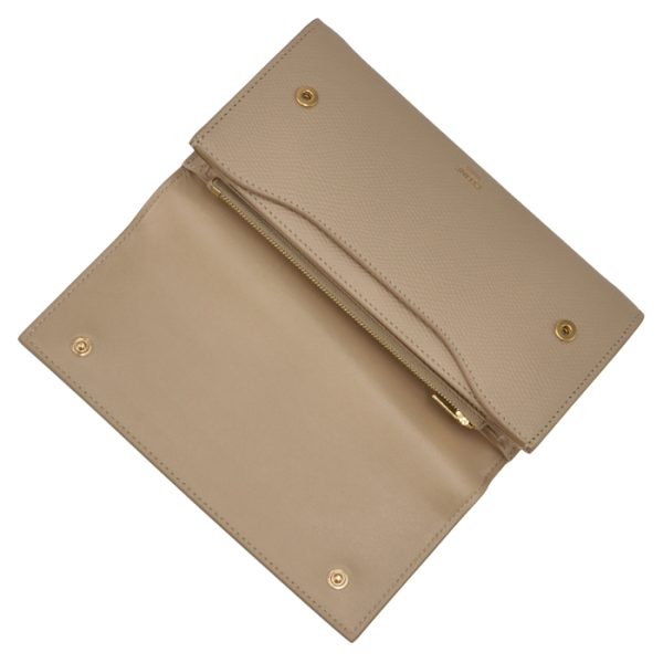 10b563bel03nd 4 CELINE Large Flap Wallet Bifold Beige