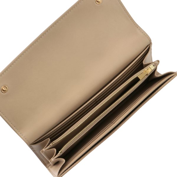 10b563bel03nd 5 CELINE Large Flap Wallet Bifold Beige