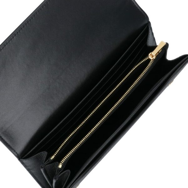 10b563bel38no 5 CELINE Large Flap Wallet Bifold Black