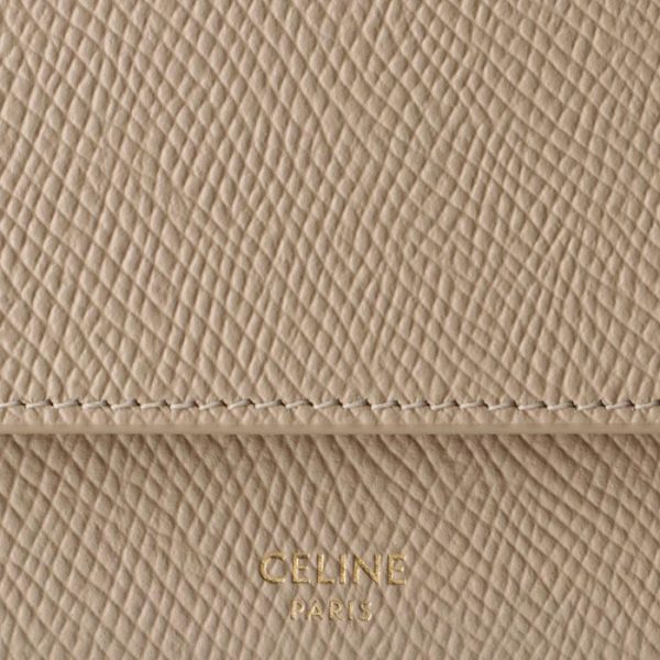 10b573bel03nd 3 CELINE Small Trifold Wallet Bifold Beige