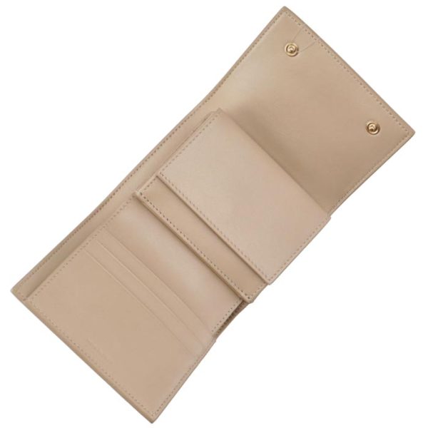 10b573bel03nd 4 CELINE Small Trifold Wallet Bifold Beige