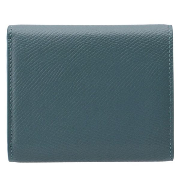 10b573bel07ps 2 CELINE Small Trifold Wallet Bifold Blue