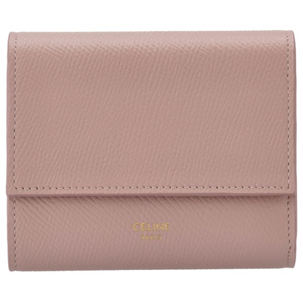 10b573bel25vp 1 CELINE Small Trifold Wallet Bifold Pink