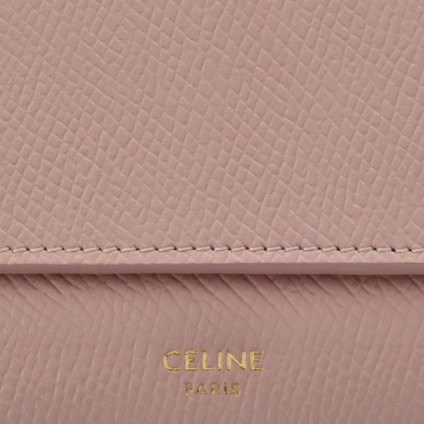 10b573bel25vp 3 CELINE Small Trifold Wallet Bifold Pink