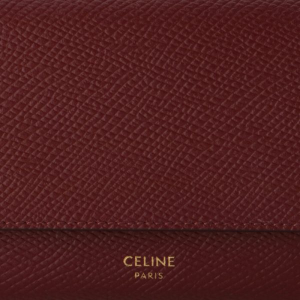 10b573bel28lb 3 CELINE Small Trifold Wallet Essentials Light Burgundy