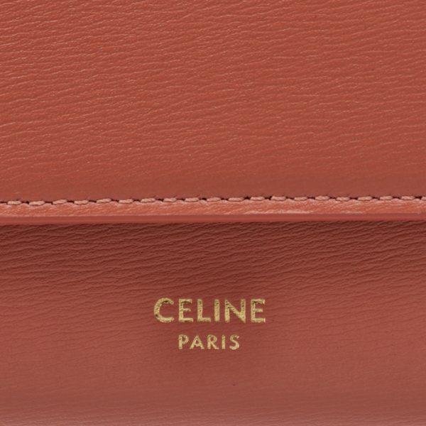 10b573cqp27ly 3 CELINE Small Trifold Wallet Bifold Orange