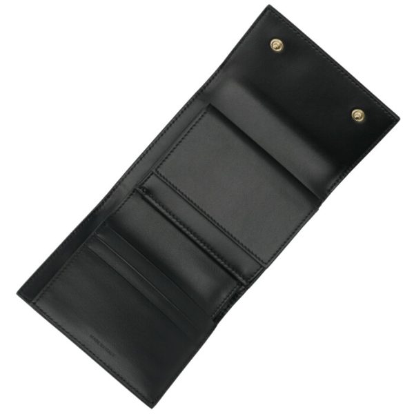 10b573cqp38no 4 CELINE Small Trifold Wallet Bifold Black