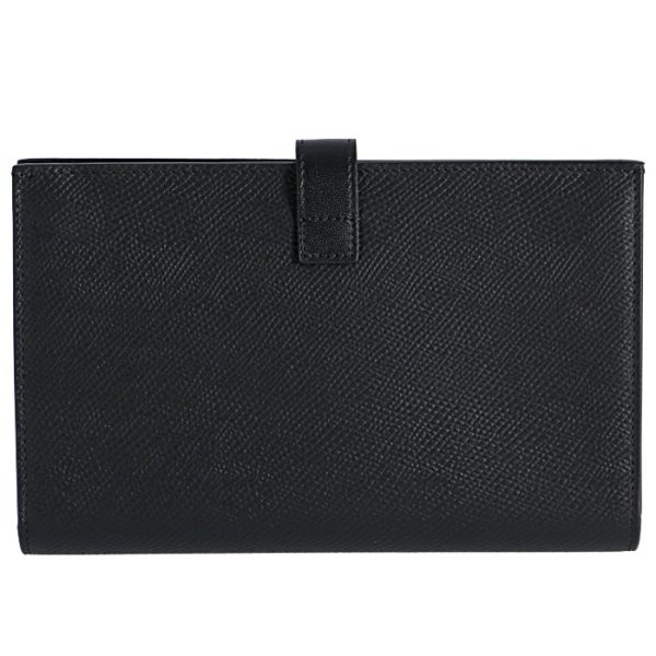 10b633bfp38no 2 CELINE Large Strap Wallet Essentials Black