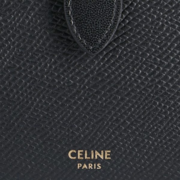 10b633bfp38no 3 CELINE Large Strap Wallet Essentials Black