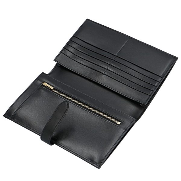 10b633bfp38no 4 CELINE Large Strap Wallet Essentials Black