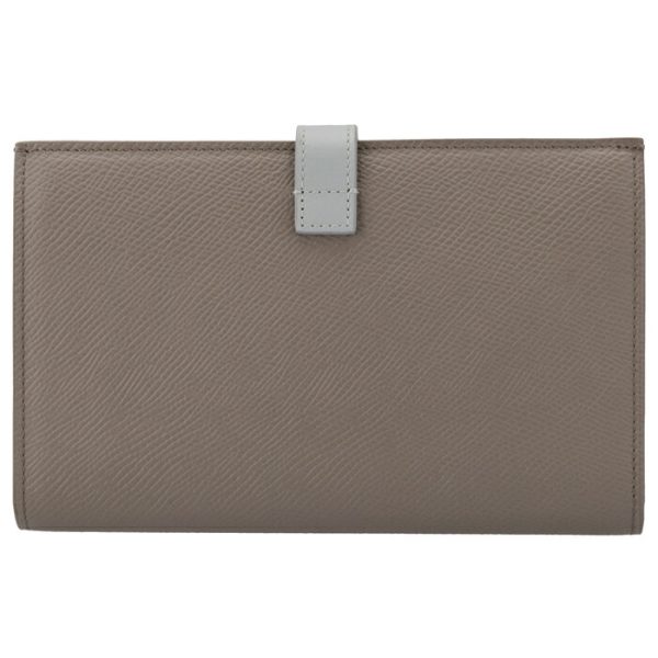 10b633bru10pi 2 CELINE Large Strap Wallet Bicolor PebbleMineral