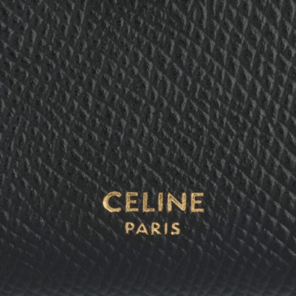 10b643bfp38no 3 CELINE Medium Bifold Wallet Strap Black