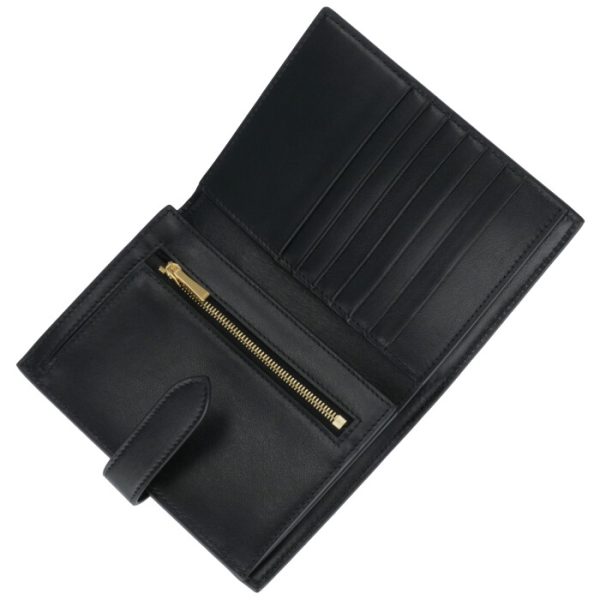 10b643bfp38no 4 CELINE Medium Bifold Wallet Strap Black