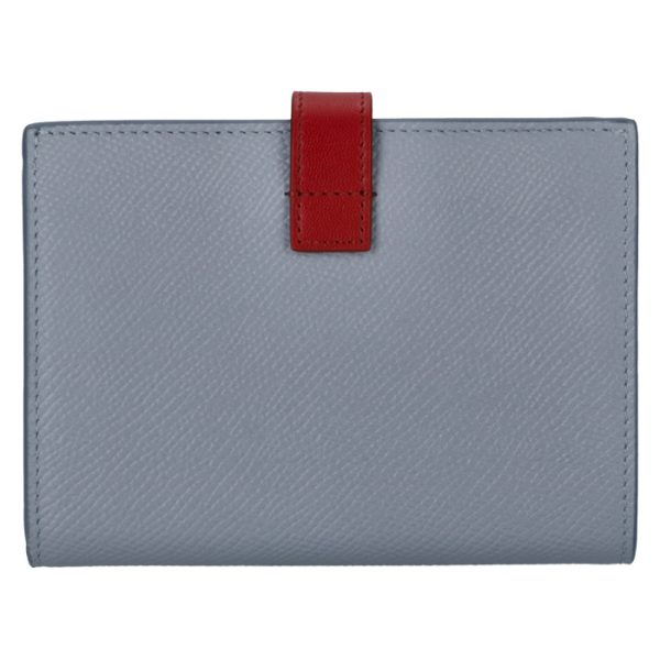 10b643bru07am 2 CELINE Medium Bifold Wallet Bicolor BlueRed