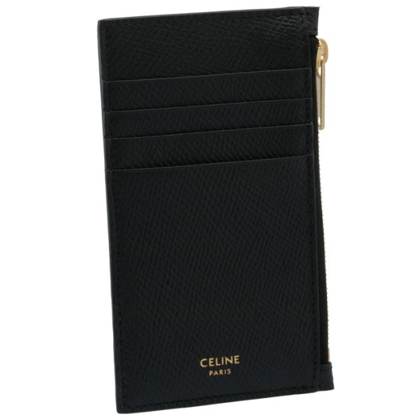 10b683bel38no CELINE Mini Wallet Fragment Case Black