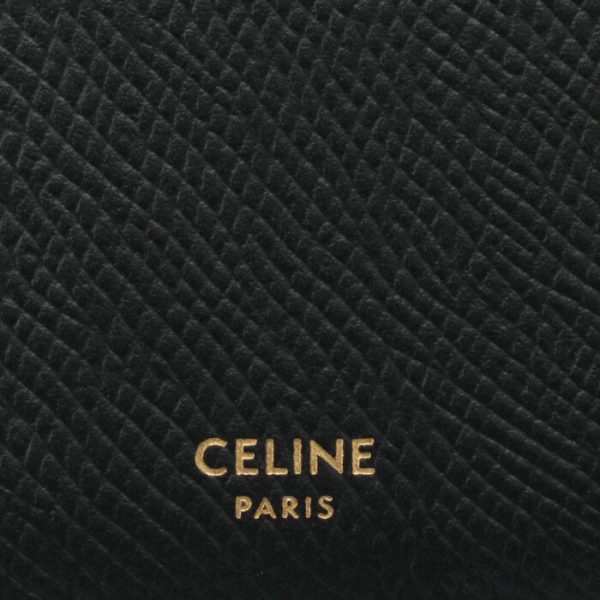 10b683bel38no 3 CELINE Mini Wallet Fragment Case Black