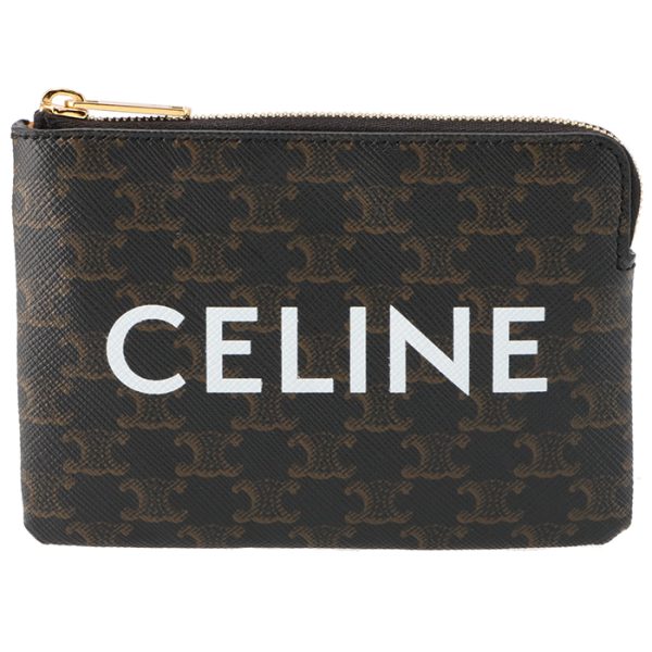 10c662ca2 1 CELINE Coin Holder Pouch Mini Wallet Canvas