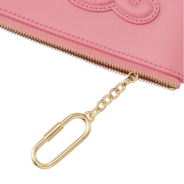 10c663dr825fo 5 CELINE Coin Holder Pouch Mini Wallet Pink