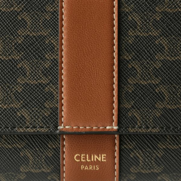 10d552bz904lu 3 CELINE Bifold Wallet Triomphe TanBrown